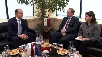AB Türkiye Delegasyonu Başkanı Berger, BTSO'yu ziyaret etti - BURSA