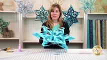 Easy 3D Fabric Snowflakes | with Jennifer Bosworth of Shabby Fabrics