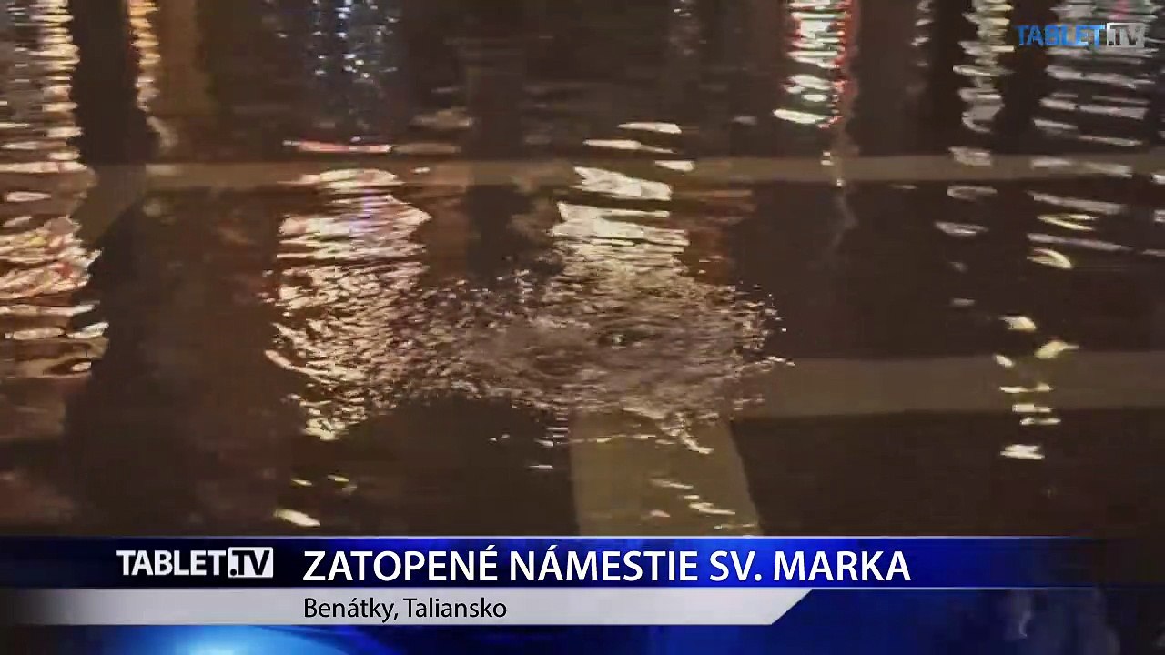 Námestie Sv. Marka a mnohé benátske uličky zaplavila voda