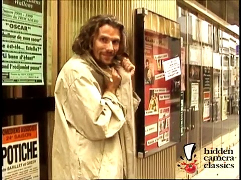 Man in Trenchcoat Flashes Strangers