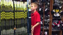 KIDS Hockey Shopping for new hockey stick