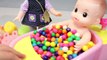Baby Doll Bath Time Rainbow Bubble Gum Toy Surprise Learn Colors Kinetic Sand