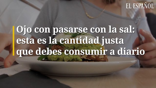 Ojo con pasarse con la sal: esta es la cantidad justa que debes consumir a diario