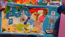 huevo de juguetes y stikeez de los pitufos la aldea escondida 3 para niños bebes colección stikeez