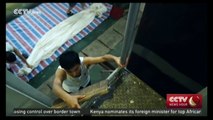 Making of rice paper by Chinese craftman