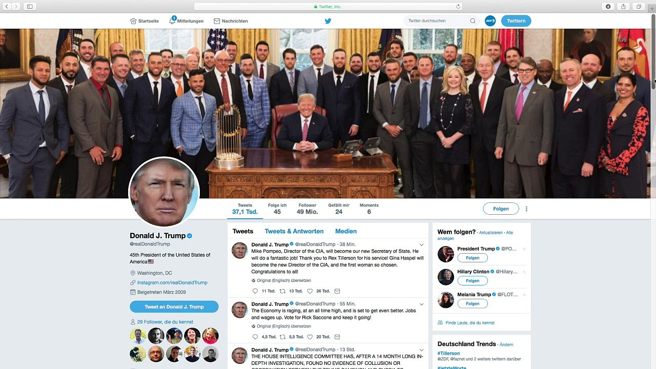 'Rexit': Pompeo löst Tillerson ab