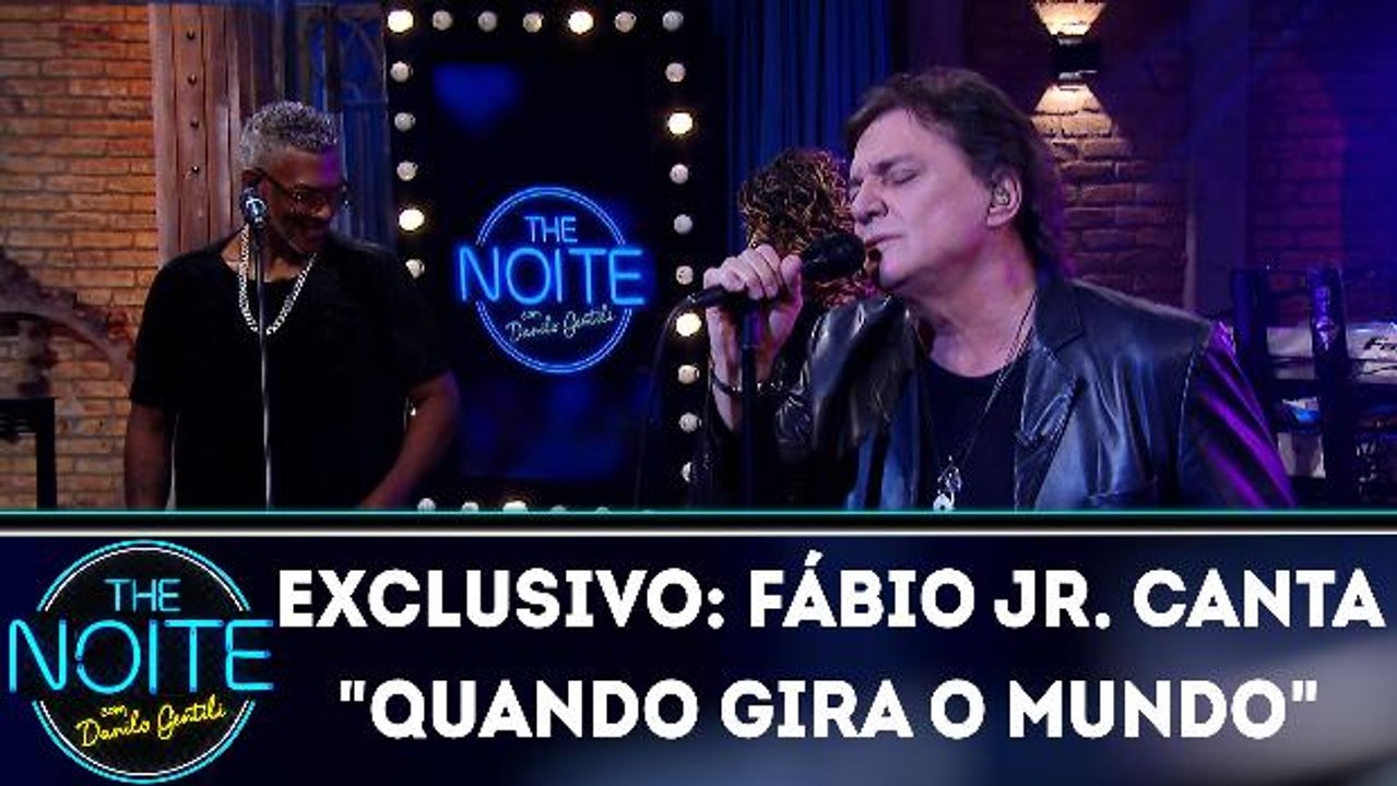 Exclusivo: Fábio Jr. canta "Quando gira o mundo"