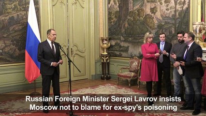 Lavrov says Russia 'not guilty' of poisoning, ready to cooperate