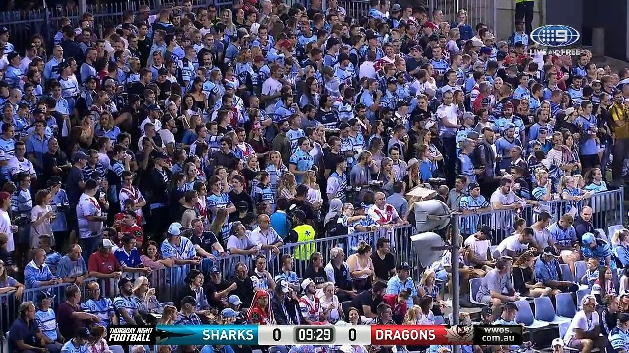 Cronulla Sharks vs St George IIIawarra Dragons Full Replay First Half NRL Rugby League 15/03/2018