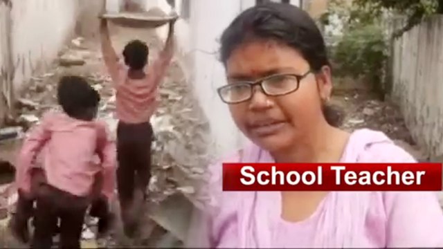 Viral Video: Children indulge in labour work inside school of Uttar Pradesh; Watch | Oneindia News