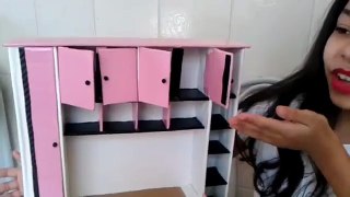 Cama de casal com armario para barbie