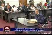 Fujimori declaró como testigo en juicio contra montesinos por secuestro de Gorriti