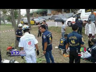 เก๋ง BMW เสียหลักรถตกร่องกลางถนน ดับ 3 เจ็บ 3