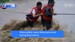 Brave soldier saves fellow during flood rescue
