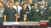 Solemn ceremony held at airport in China’s Henan, as bodies of 2 Chinese UN peacekeepers repatriated