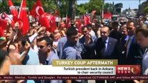 Turkey coup aftermath: Turkish president back in Ankara to chair security council