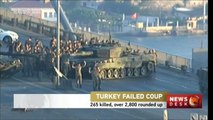 Turkey coup attempt: 265 killed, over 2,800 rogue soldiers arrested