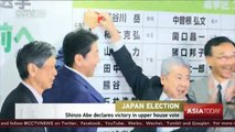 Shinzo Abe declares victory in Japan's upper house vote
