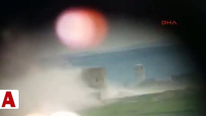 Teröristlerin kulesi böyle imha edildi