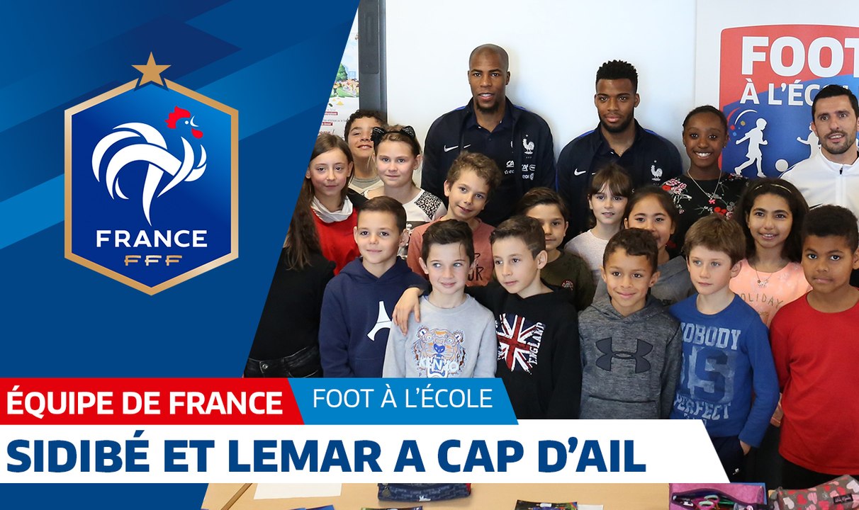 Foot à l'école avec Sidibé et Lemar à Cap d'Ail !