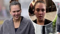 Jessica Alba gets caught in the rain at WeHo spin session... before hitting the gym to train for NBC's Bad Boys.