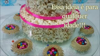 DIY: Bolo de Pipoca para Festa Junina | Viviane Magalhães