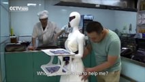 Cute robot waiter takes over restaurant in China