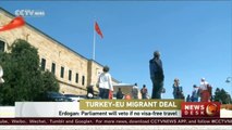 Turkish President warns EU migrant deal could be vetoed