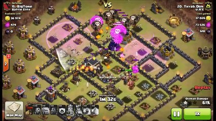 Clash Of Clans | TH9 Shattered GoLaLoon & GoHoWi with Low to Mid level Heroes