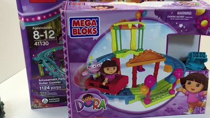 MEGA BLOKS Doras Roller Coaster Adventure Plus Thomas Wooden Railway Whiff Train