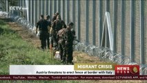 Austria plans fence to stop migrants at border crossing with Italy