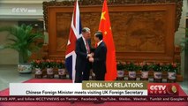 Chinese Foreign Minister Wang Yi meets UK Foreign Secretary