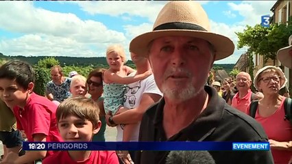 Le 11 juillet 2017 . Tour de france à Domme