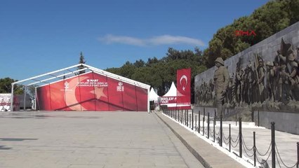 Çanakkale Şehitler Abidesi'nde Tören Hazırlıkları Devam Ediyor