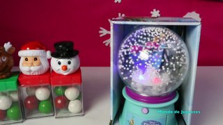 Santa Clous Snowman and Rudolph Frozen Snow Globe |Juguetes de Navidad Mudo de Juguetes