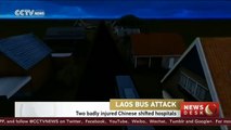 Two badly injured Chinese shifted hospitals in Laos bus attack