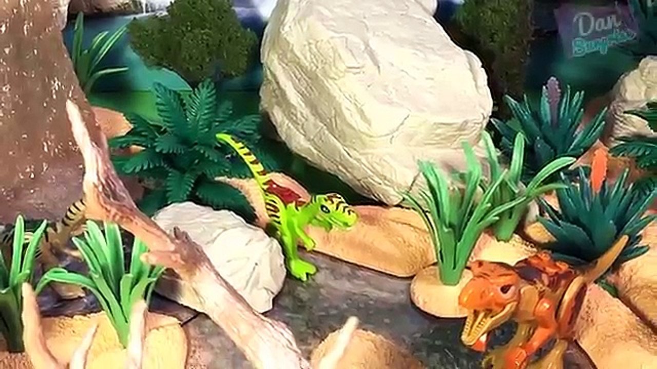 EPIC LEGO DINOSAUR JURASSIC WORLD BATTLES for kids! Indominus Rex vs T-Rex vs Mosasaurus!