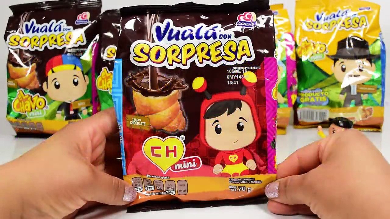Vuala con Sorpresa: Dedazos del Chavo mini Coleccion Completa | JuguetesYSorpresas