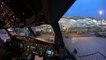 (ATC) Cockpit Takeoff and Landing Flight GIA288 WIMM-WARR (single cam)