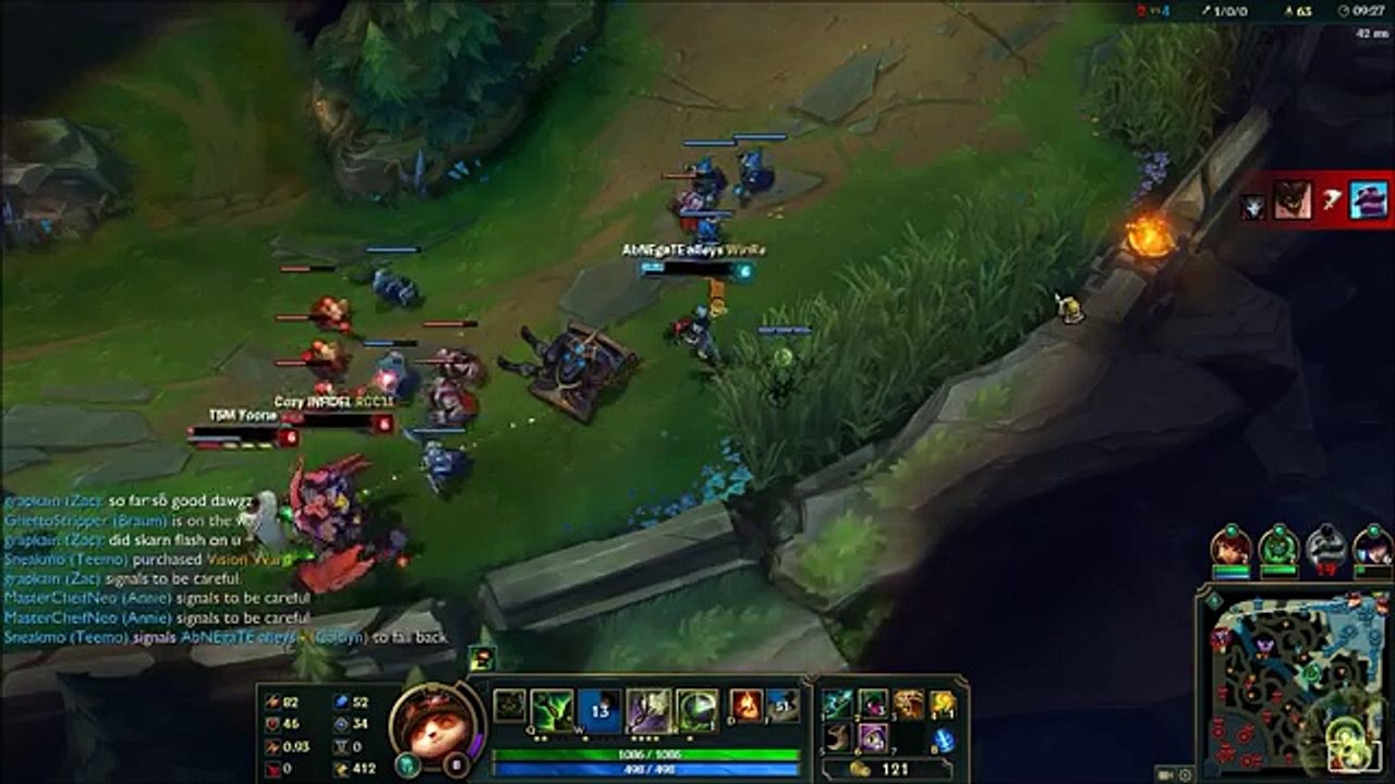 League of Legends - Omega Teemo vs Shaco - S6 Ranked Gameplay (Season 6)