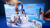 Playmobil Wild Animals Toy Polar Bears and Dogs Sled Building Toy Sets - Animal Toys For Kids