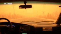 Massive sandstorm engulfs northwest China