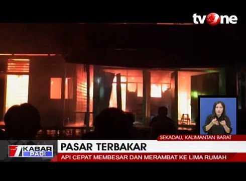 Kebakaran Besar Hanguskan 2 Ruko dan 5 Rumah Warga