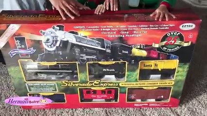 BIG toy train track for kids choo choo train hermais baby