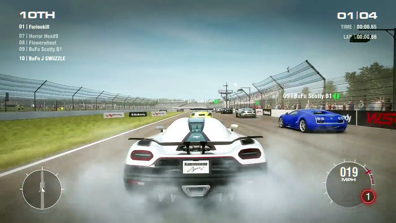 GRID 2 AGERA R VS BUGATTI VEYRON
