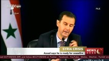 Assad says he is ready for truce if 'terrorists' do not exploit it