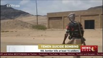 ISIL bomber kills at least 14 soldiers in Yemen
