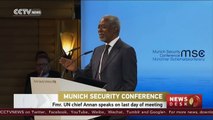 Munich Security Conference: Former UN chief speaks on last day of meeting