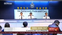 Hong Kong riots: Police injured, 61 protesters arrested