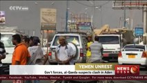 Pro-gov't forces, al-Qaida suspects clash in Yemen's Aden
